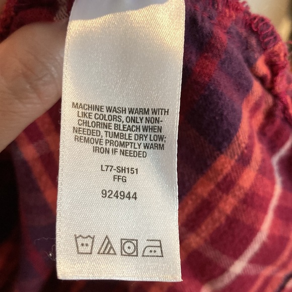Cabela’s flannel shirt, women’s S, pink and purple - Picture 6 of 7